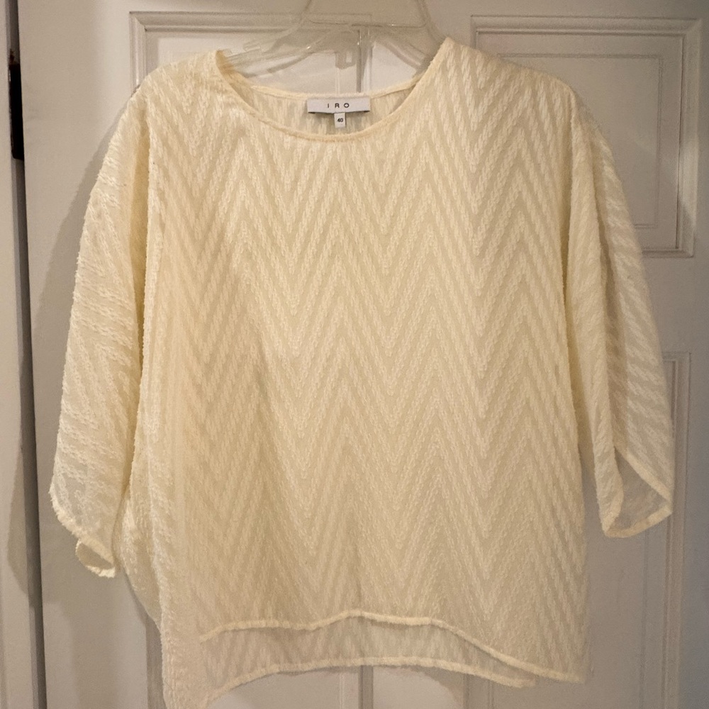 IRO Ivory Chevron Blouse
